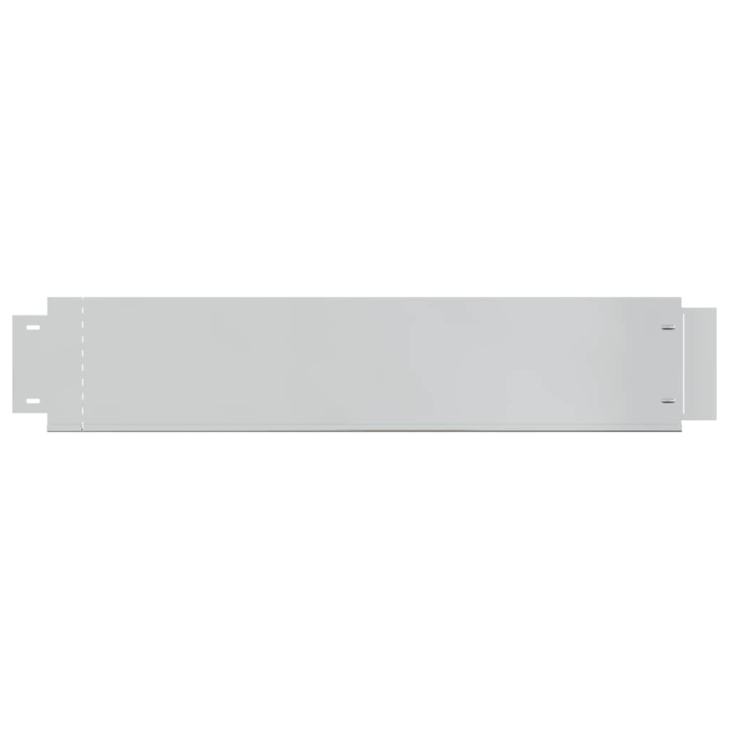 274902 vidaXL Lawn Fence 10 pcs Galvanised Steel 100x20 cm (2x142668)