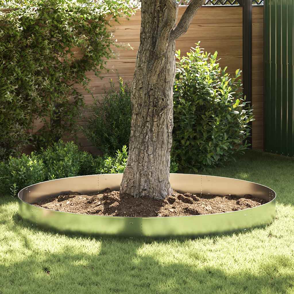 274904 vidaXL Lawn Fence 20 pcs Galvanised Steel 100x20 cm (4x142668)