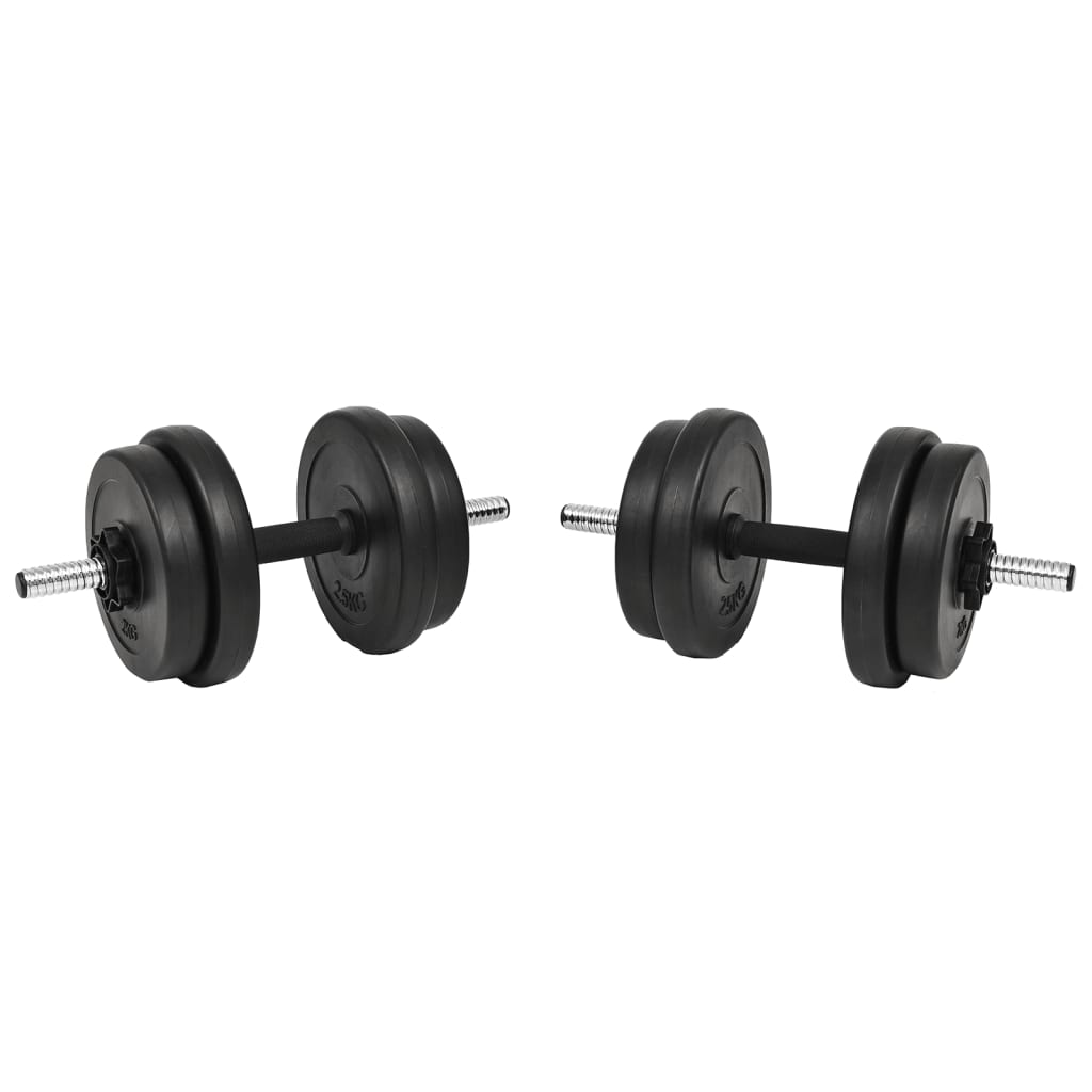 vidaXL 14 Piece Dumbbell Set 20 kg