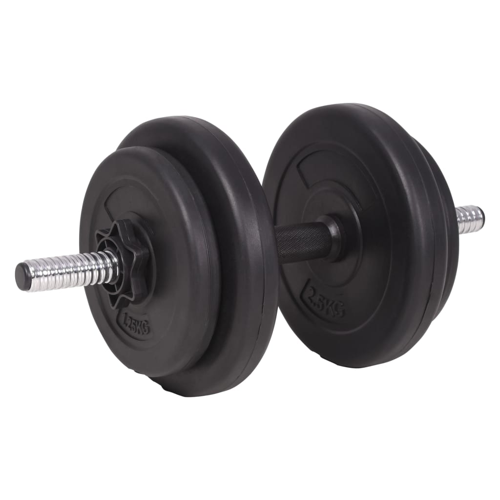 vidaXL Barbell and Dumbbell Set 120 kg