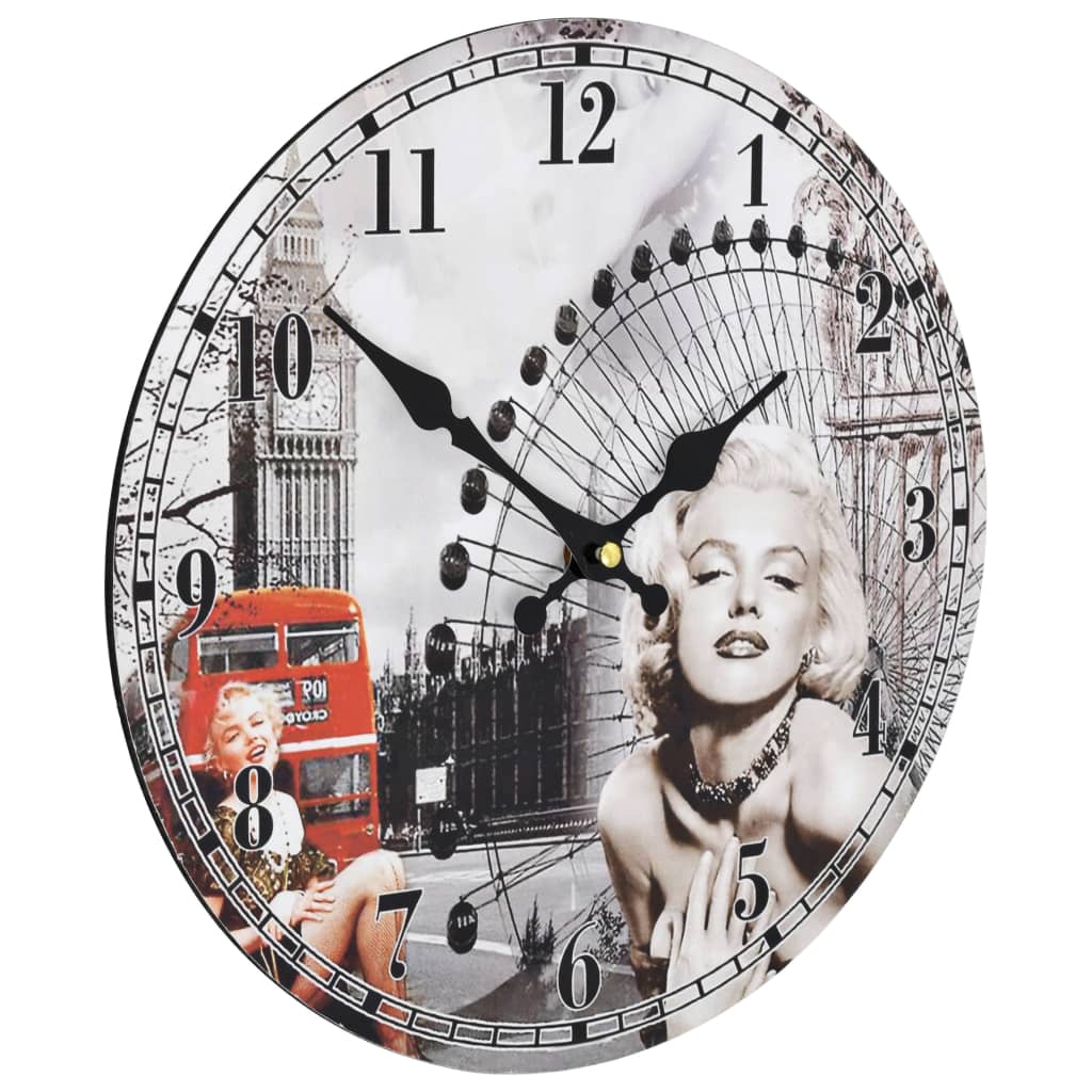 vidaXL Vintage Wall Clock 30 cm