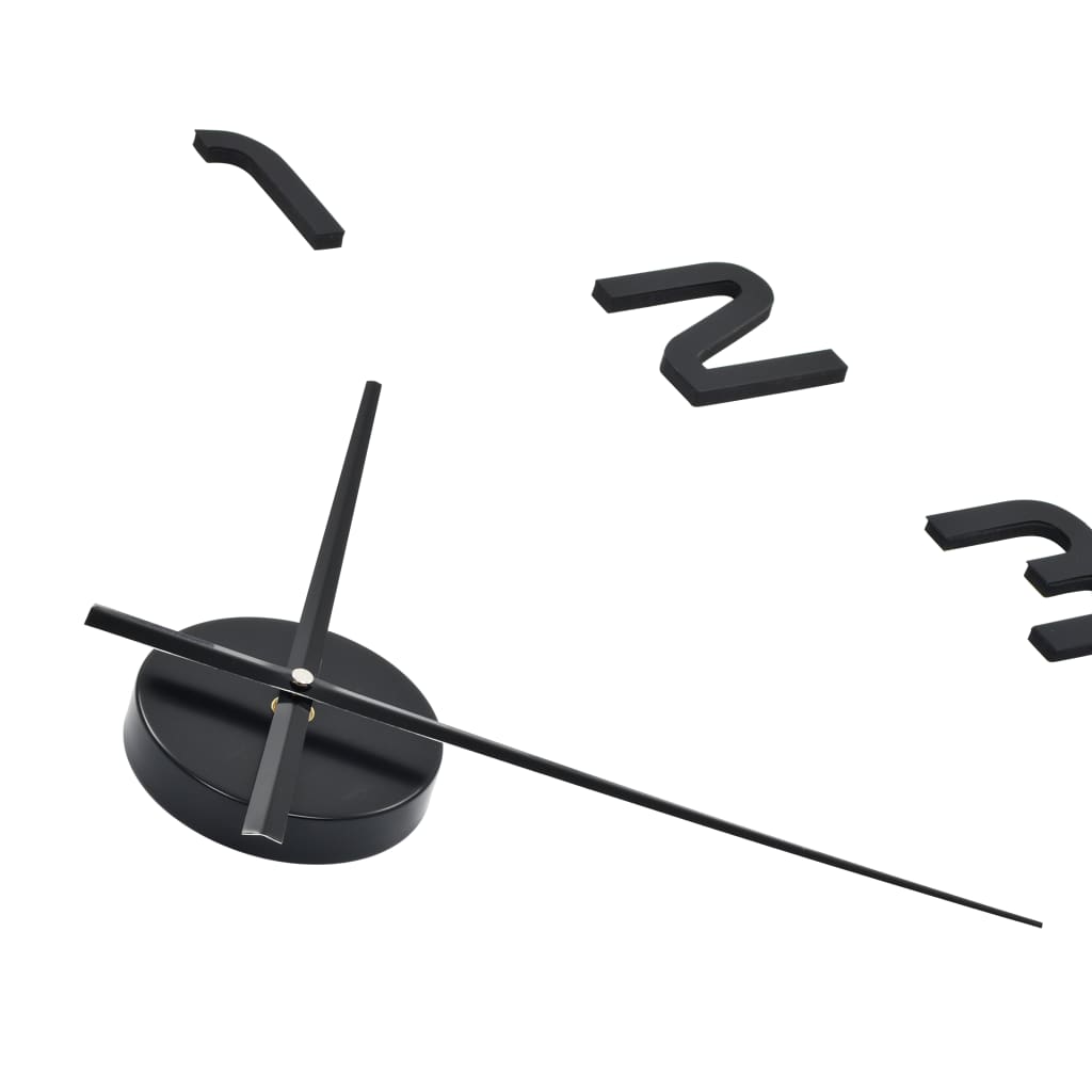3d Wall Clock | High gloss black | EVA (ethylene-vinyl acetate) | XXL