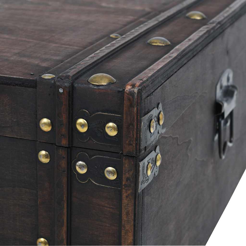 245802 vidaXL Coffee Table Plywood Vintage Style 120x55x35 cm