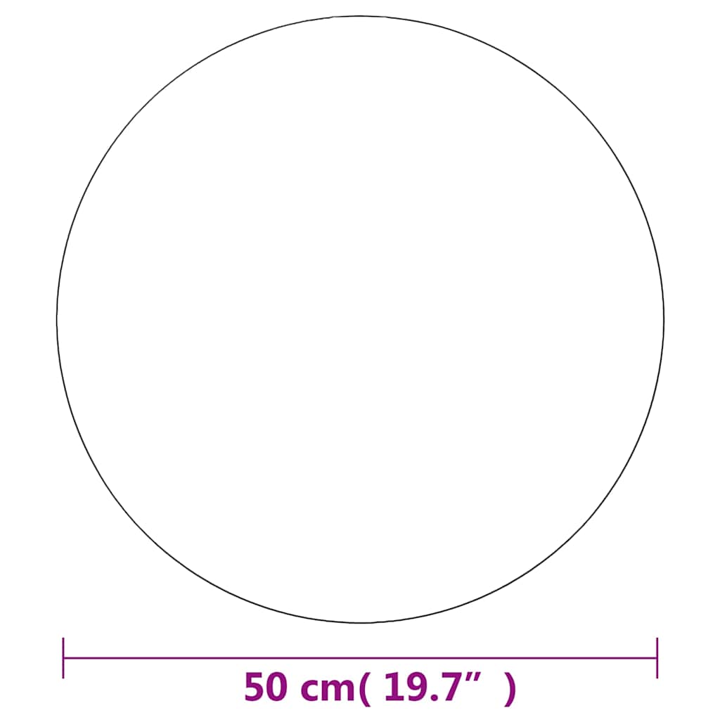 Wall Mirror 50 cm Round Glass