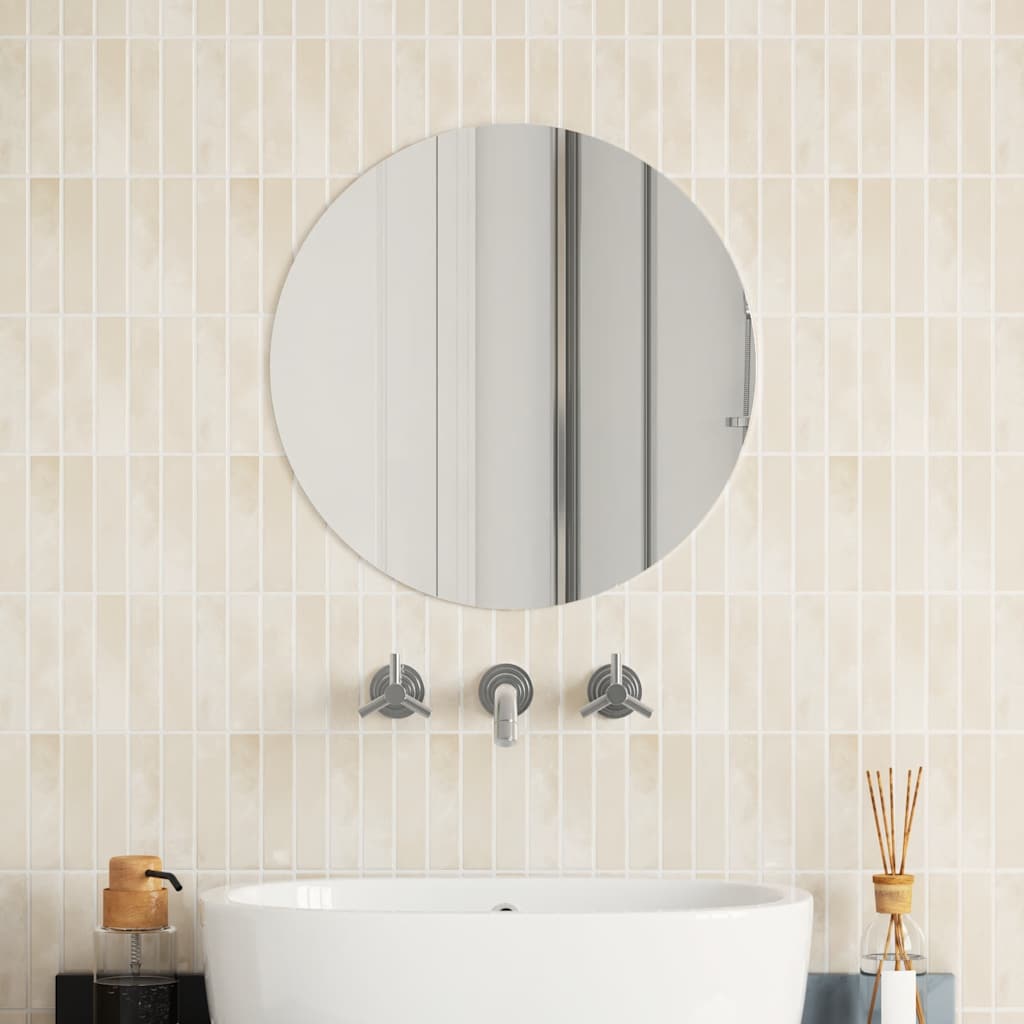 Wall Mirror 50 cm Round Glass