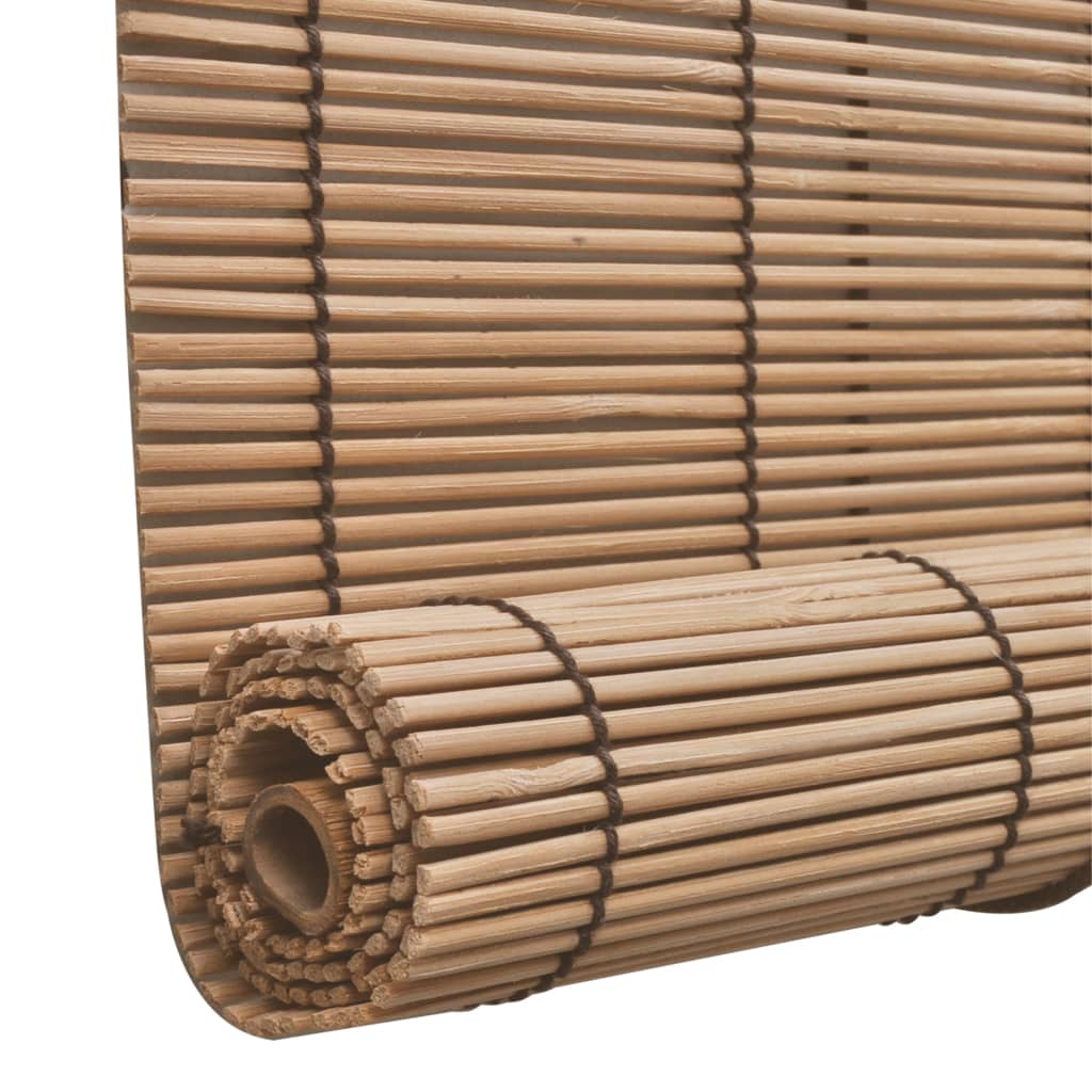 Roller Blind Bamboo 150x160 cm Brown