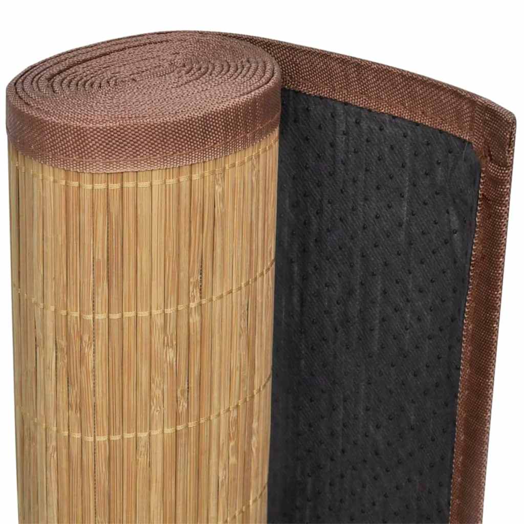 Rug Bamboo 100x160 cm Brown