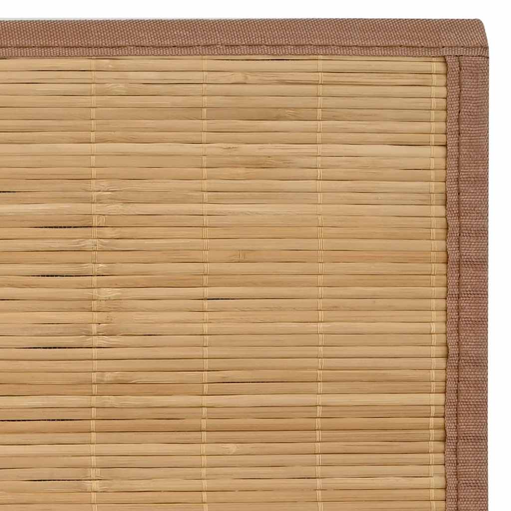 Rug Bamboo 100x160 cm Brown