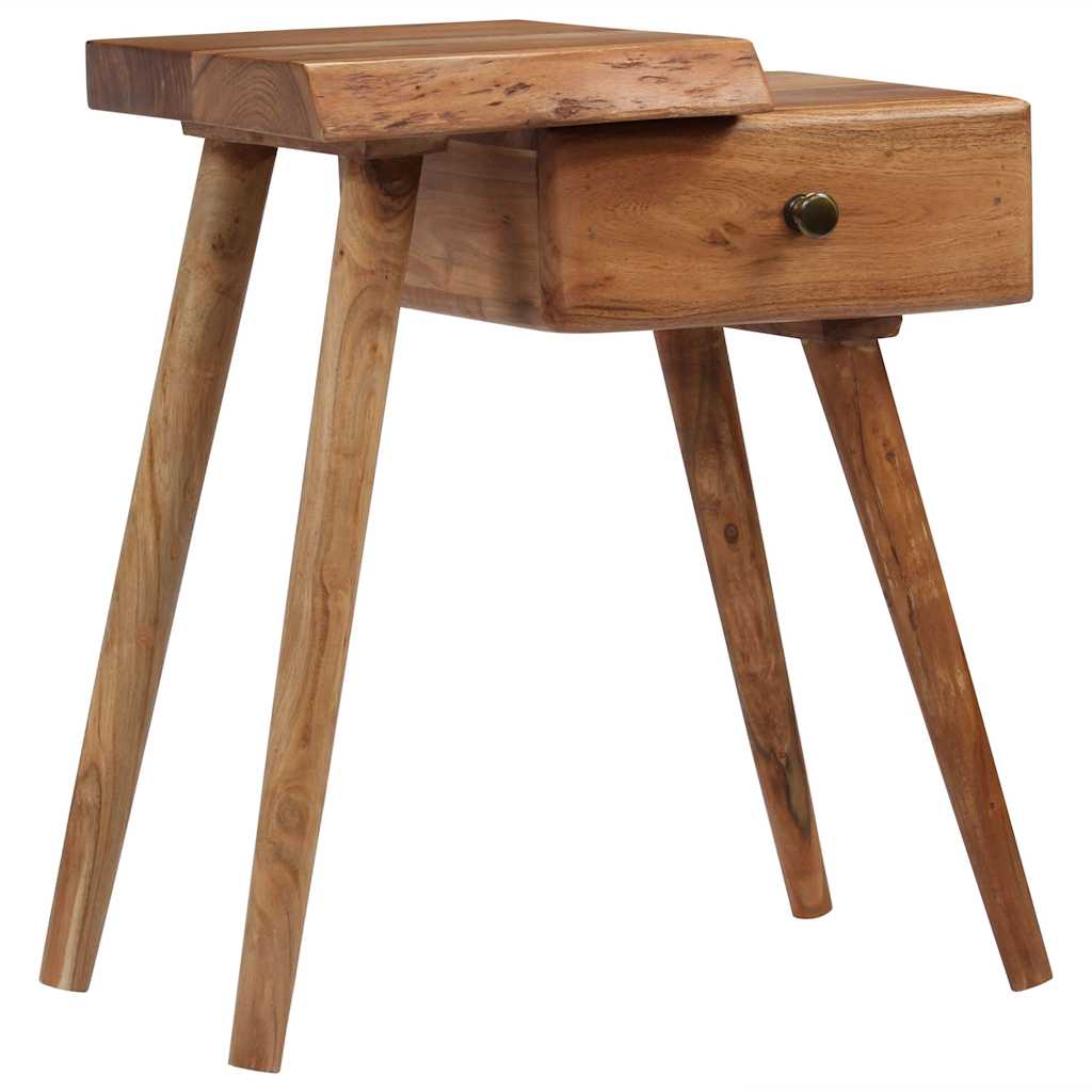 245662 vidaXL Bedside Table Solid Acacia Wood 45x32x55 cm