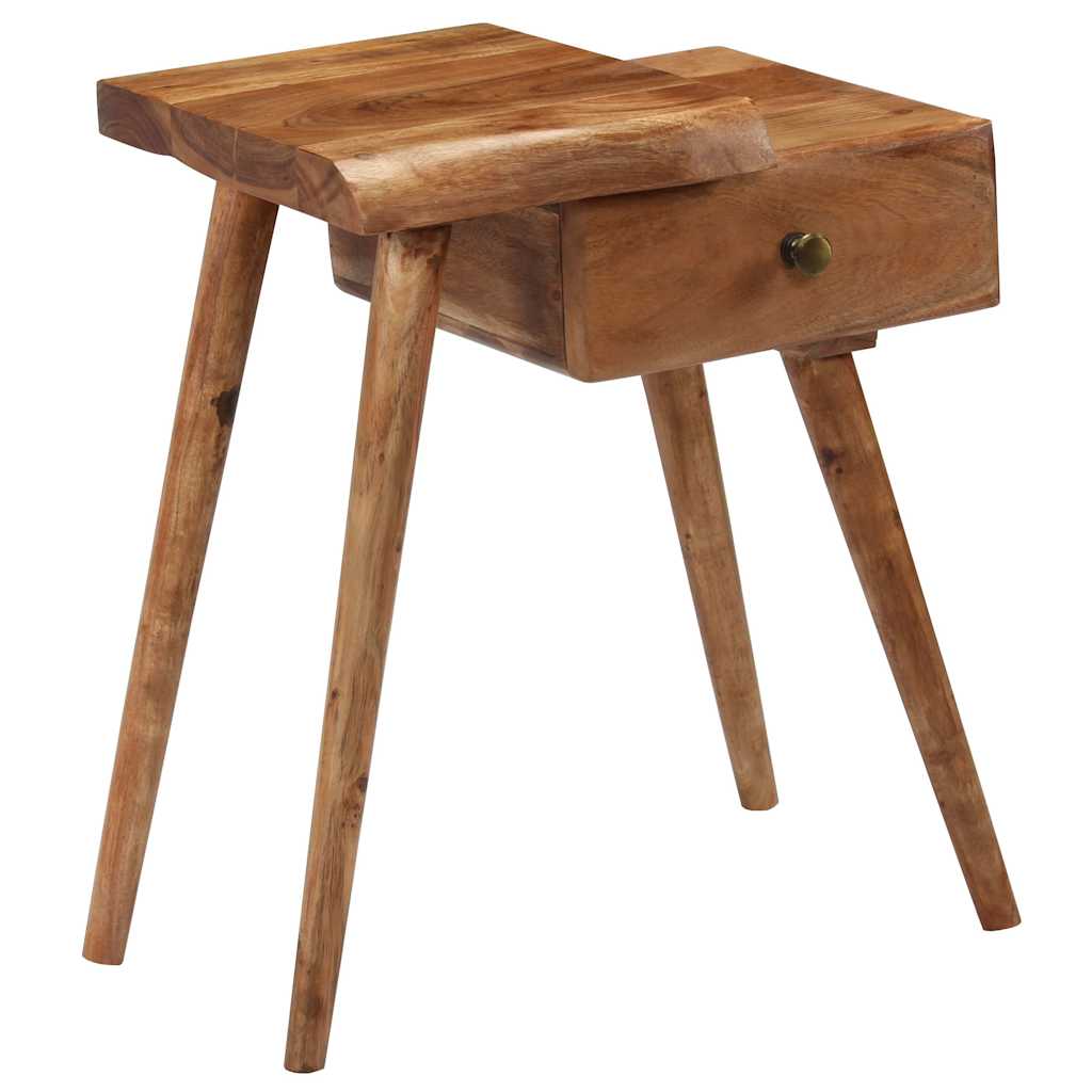 245662 vidaXL Bedside Table Solid Acacia Wood 45x32x55 cm