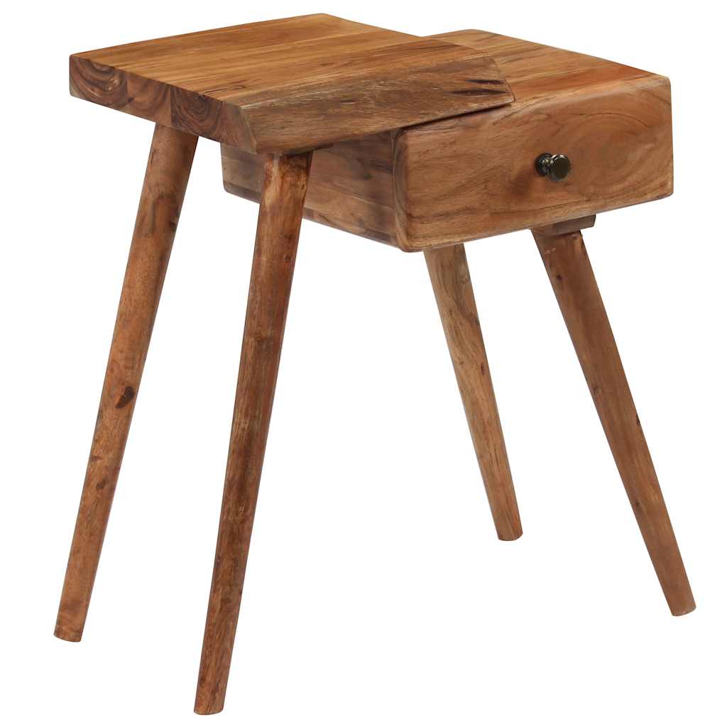 245662 vidaXL Bedside Table Solid Acacia Wood 45x32x55 cm