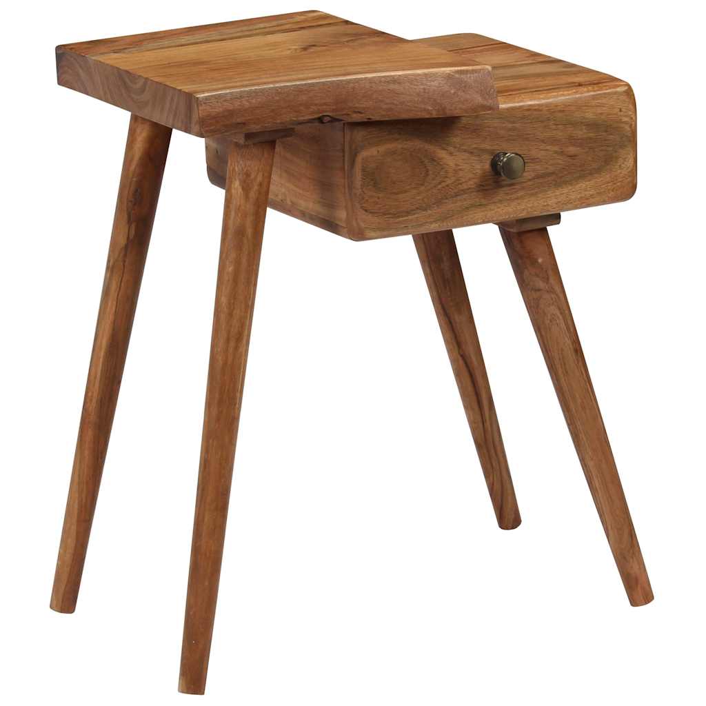 245662 vidaXL Bedside Table Solid Acacia Wood 45x32x55 cm