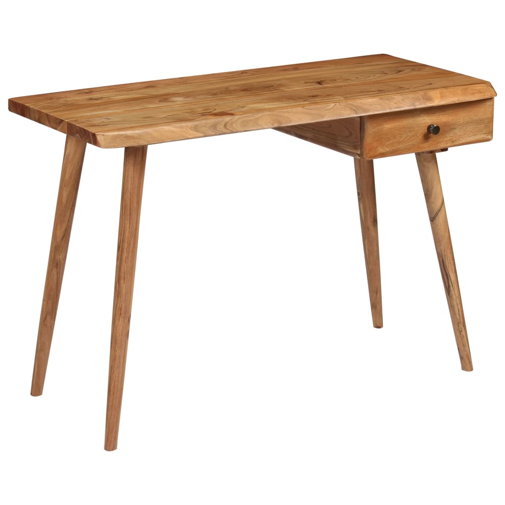 245666 vidaXL Writing Table Solid Acacia Wood 110x50x76 cm