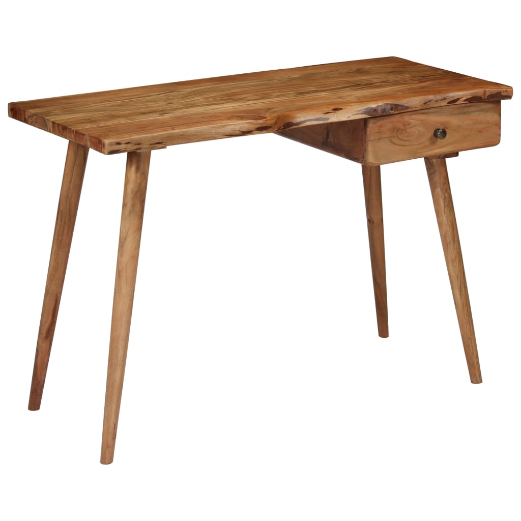 245666 vidaXL Writing Table Solid Acacia Wood 110x50x76 cm