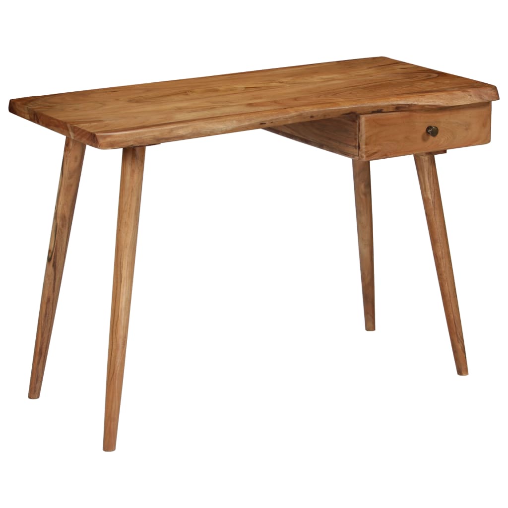245666 vidaXL Writing Table Solid Acacia Wood 110x50x76 cm