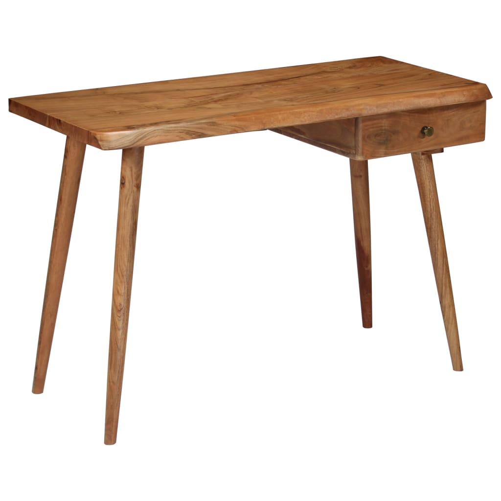 245666 vidaXL Writing Table Solid Acacia Wood 110x50x76 cm