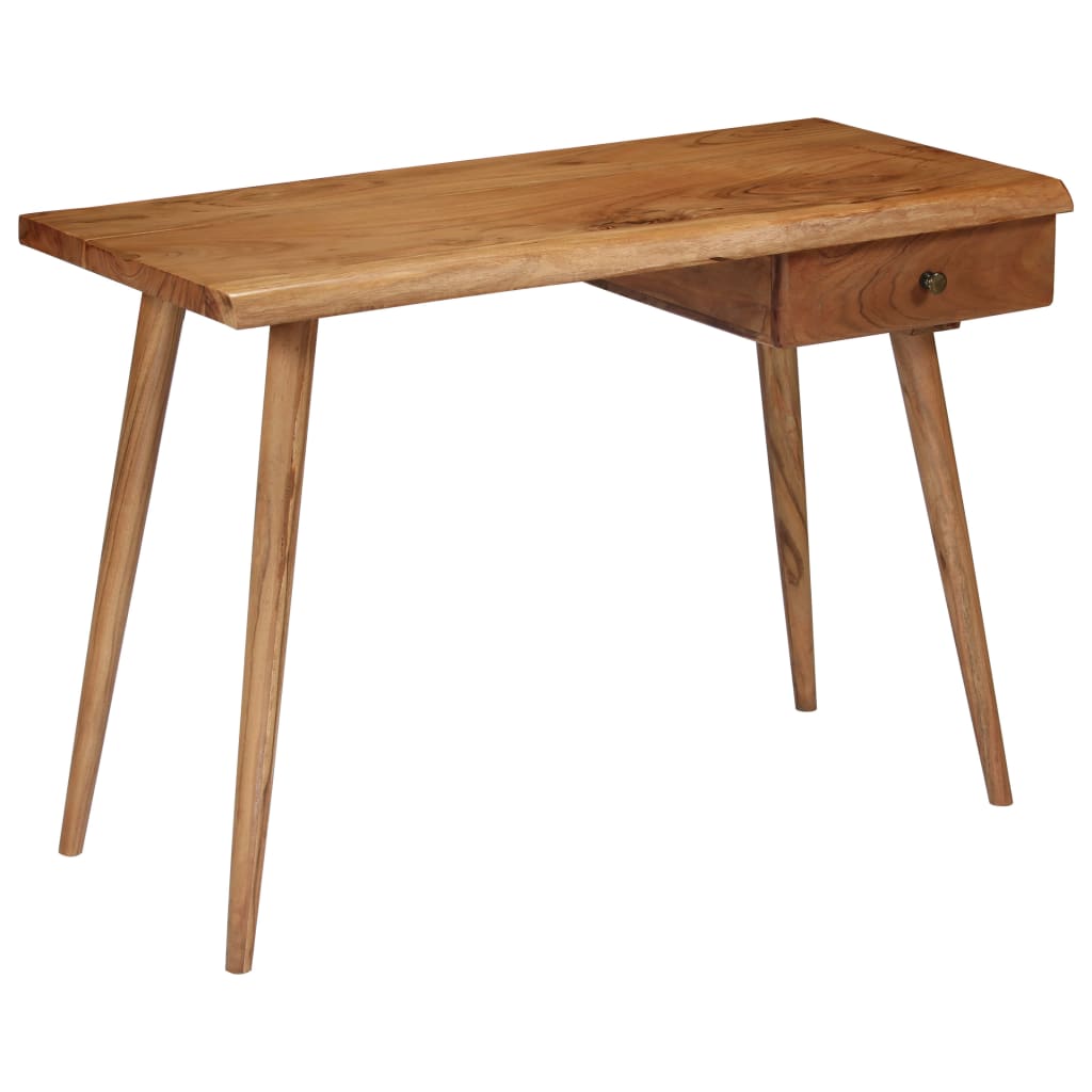 245666 vidaXL Writing Table Solid Acacia Wood 110x50x76 cm