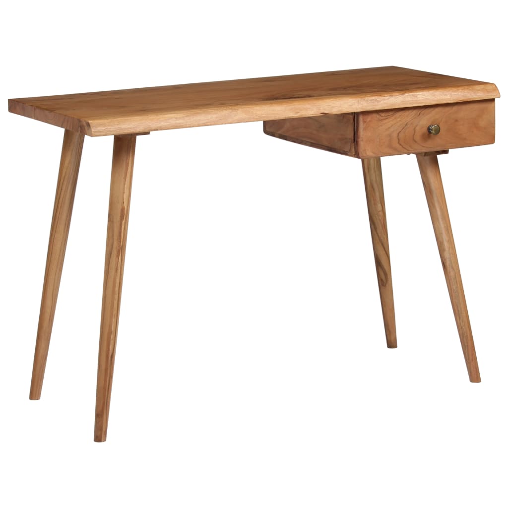 vidaXL Writing Table Solid Acacia Wood 110x50x76 cm