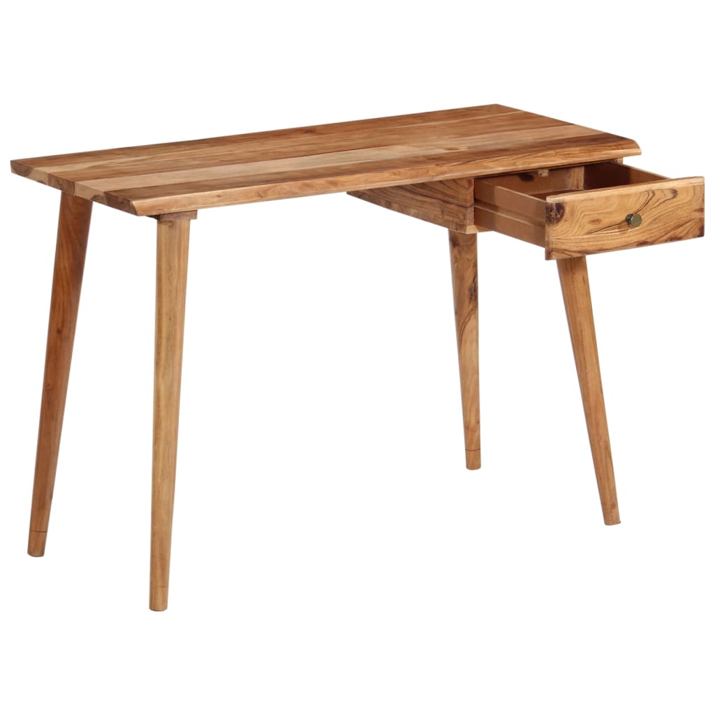245666 vidaXL Writing Table Solid Acacia Wood 110x50x76 cm