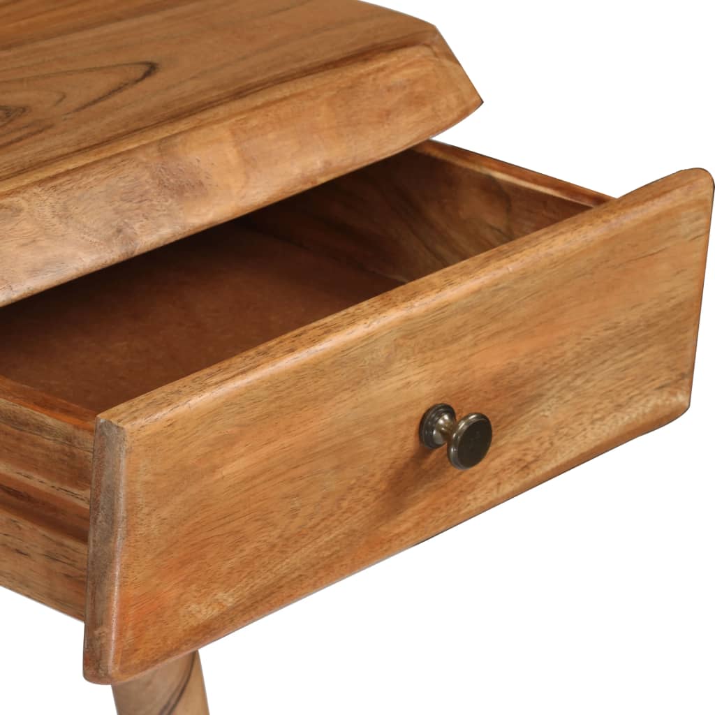 245666 vidaXL Writing Table Solid Acacia Wood 110x50x76 cm