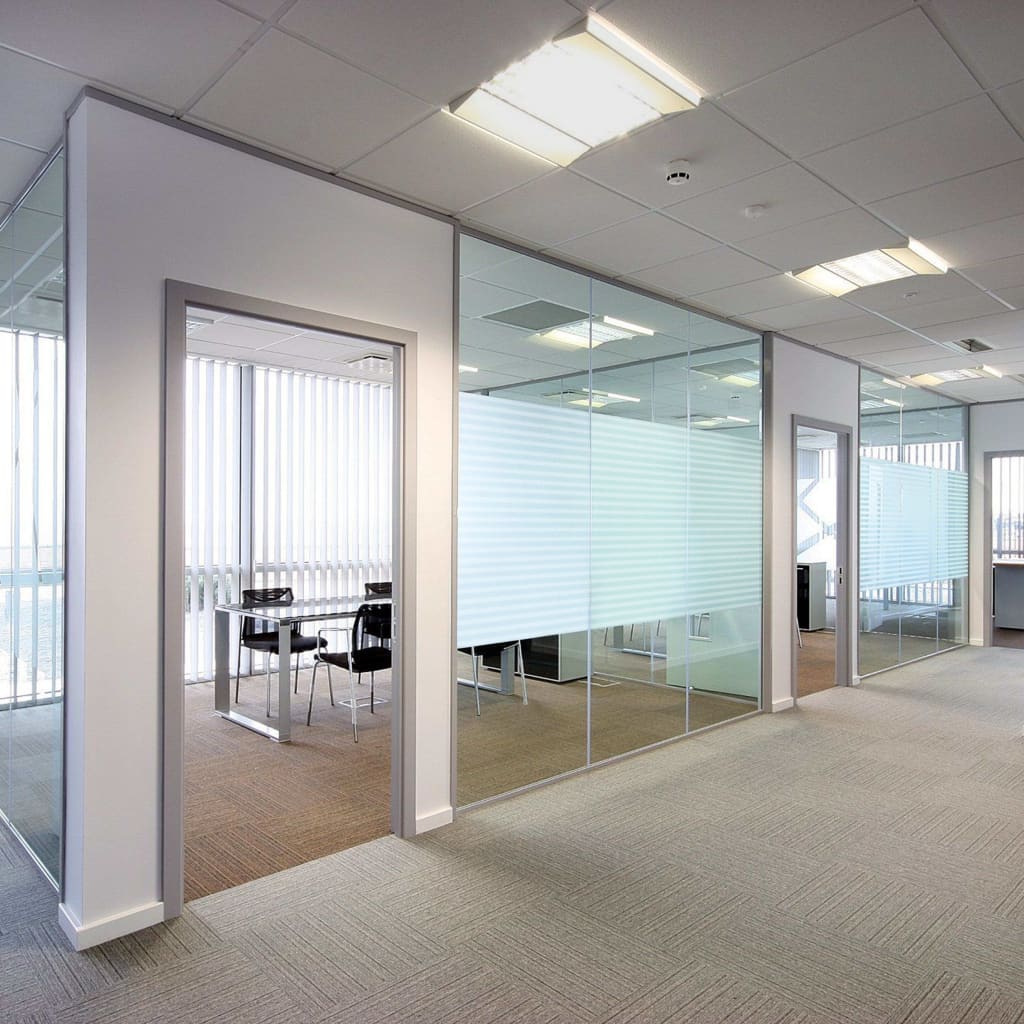 Window Film Frosted Stripes Design 0.9x5 m PVC