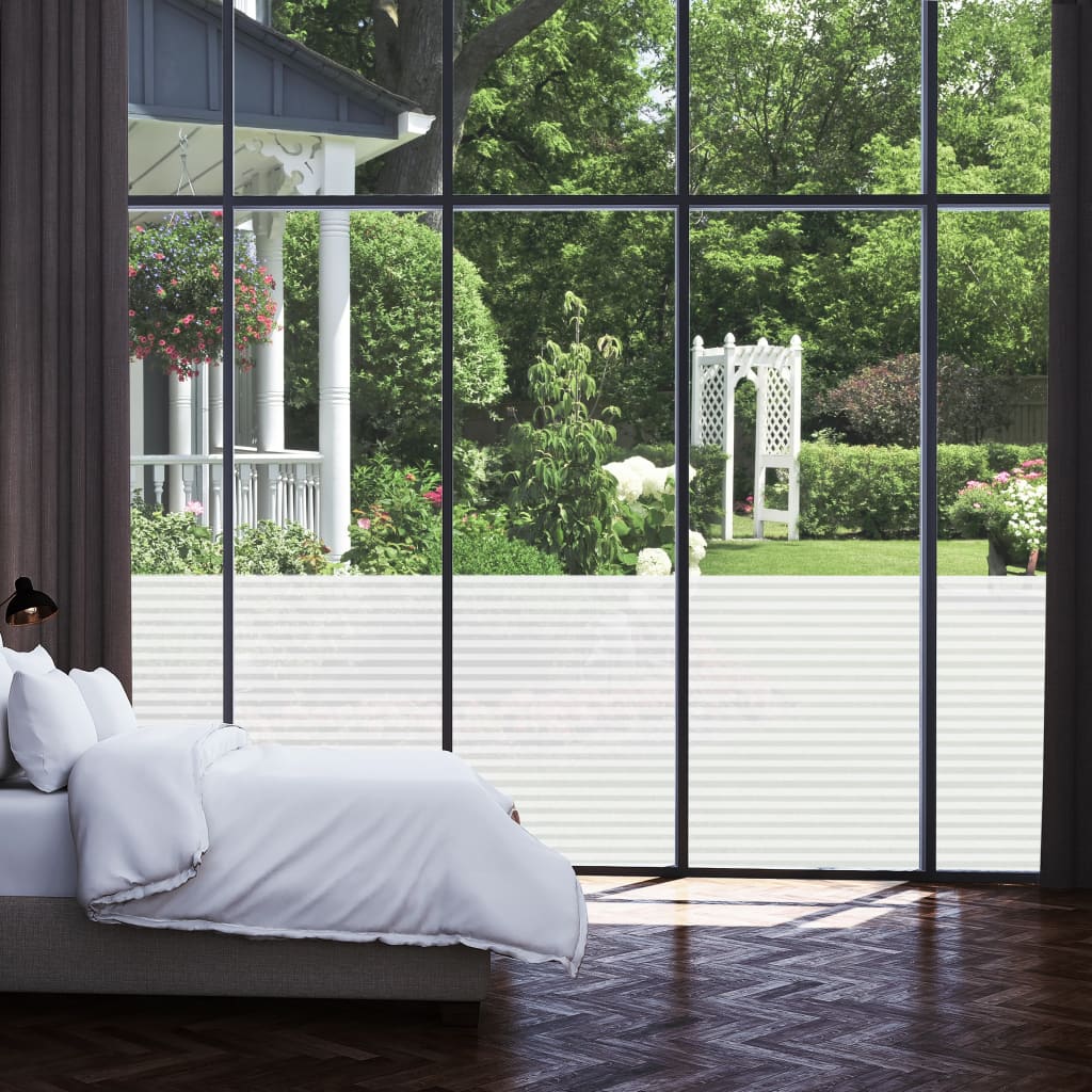 Window Film Frosted Stripes Design 0.9x20 m PVC