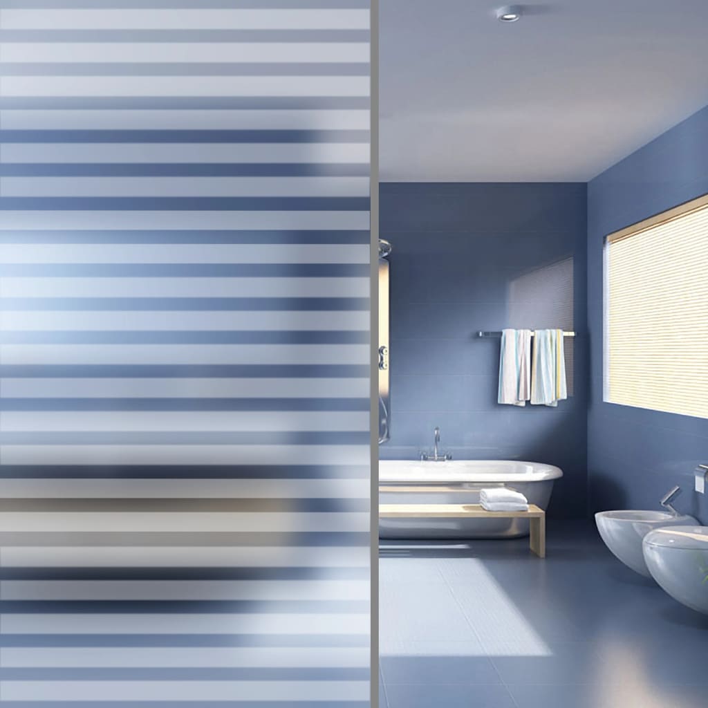 Window Film Frosted Stripes Design 0.9x20 m PVC