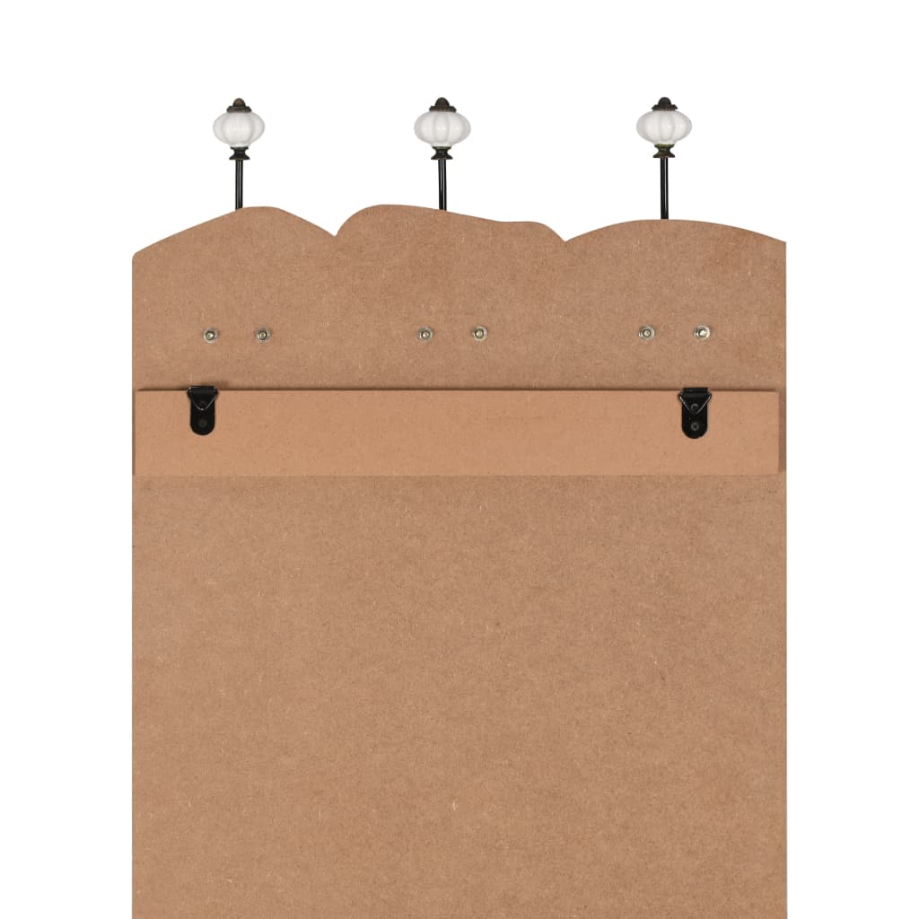 245852 vidaXL Wall-mounted Coat Rack with 6 Hooks 120x40 cm "MEN LADIES
