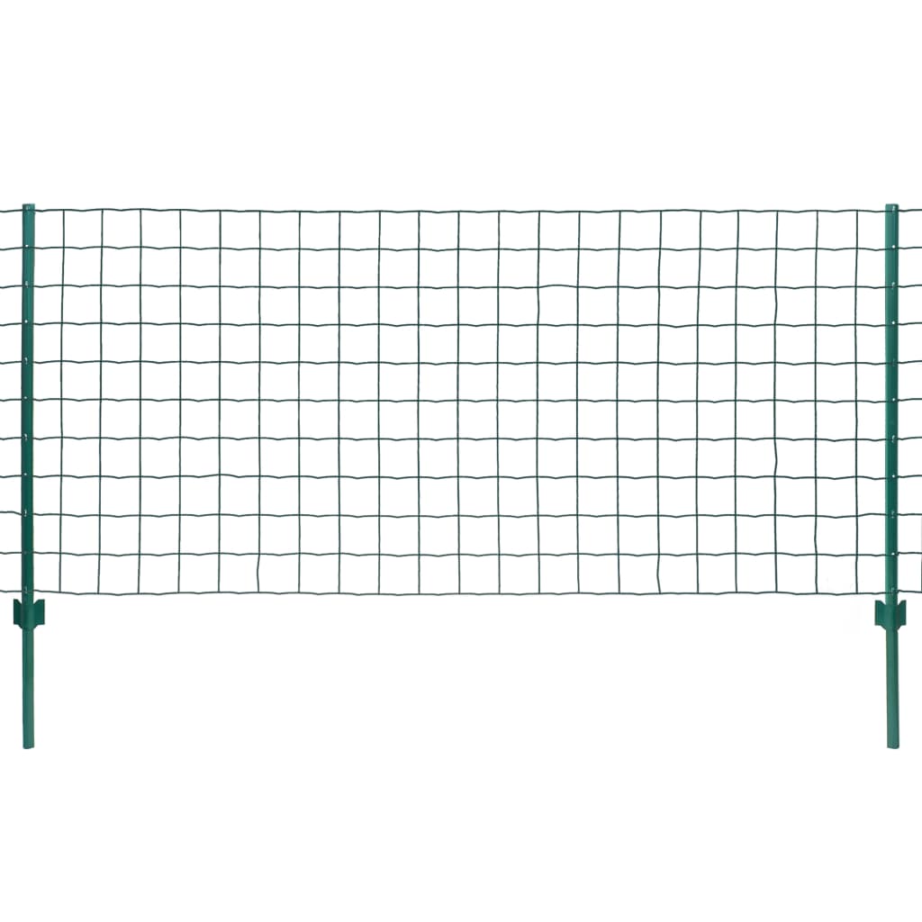 vidaXL Euro Fence Steel 20x1 m Green