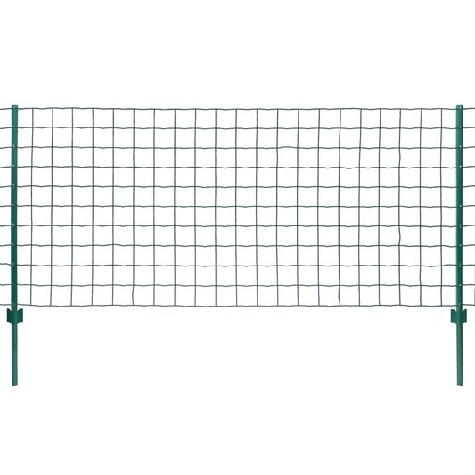 vidaXL Euro Fence Steel 20x1 m Green