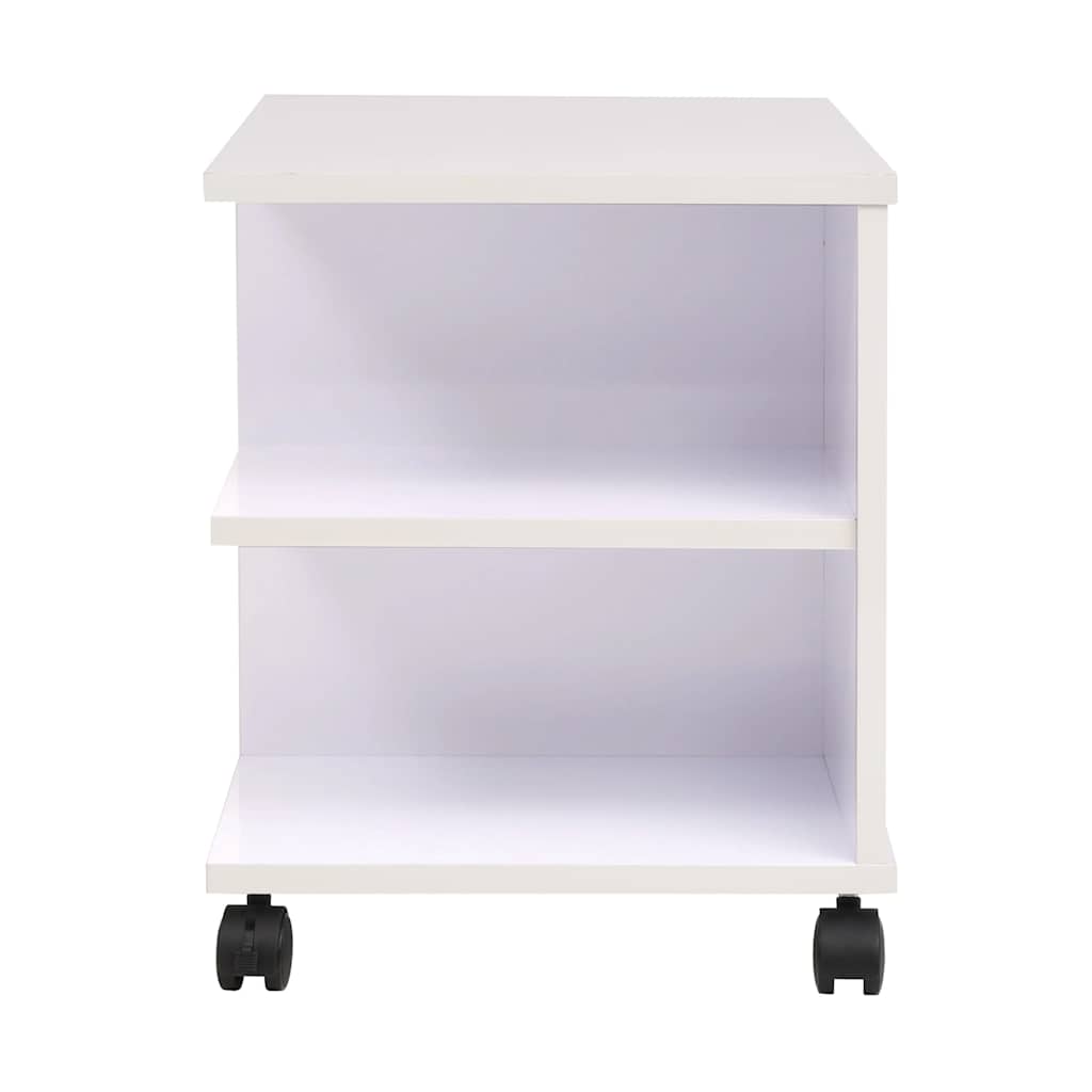 Rolling Shelf 50x35x42 cm White