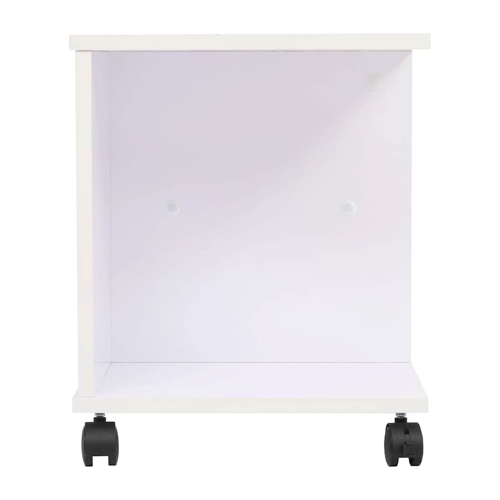 Rolling Shelf 50x35x42 cm White
