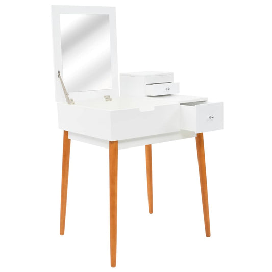 245752 vidaXL Dressing Table with Mirror MDF 60x50x86 cm