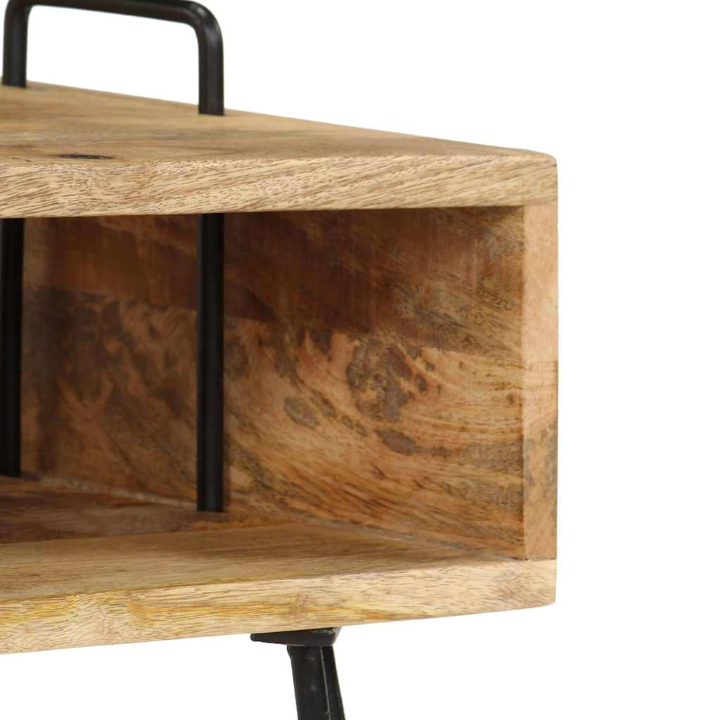 246019 vidaXL Bedside Table Solid Mango Wood 40x34x47 cm