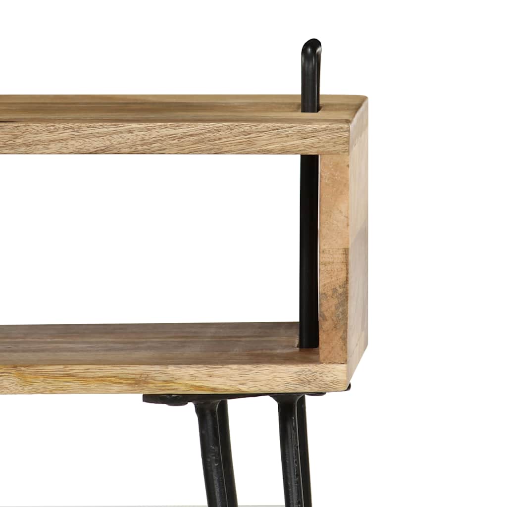 246019 vidaXL Bedside Table Solid Mango Wood 40x34x47 cm