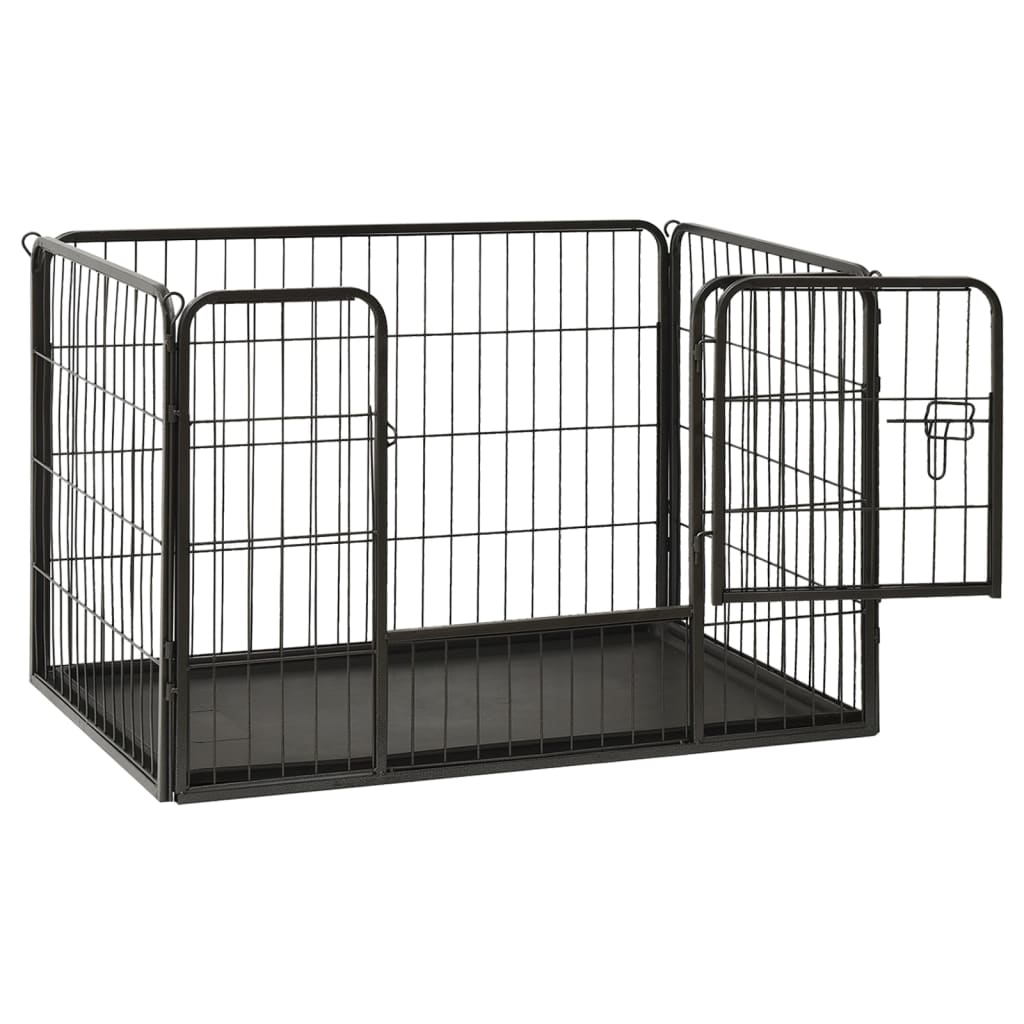 Puppy Playpen Steel 91.5x59x61 cm