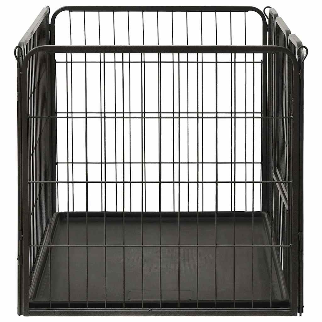 170575 vidaXL Puppy Playpen Steel 91,5x59x61 cm
