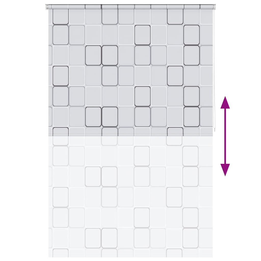142851 vidaXL Shower Roller Blind 160x240 cm Square