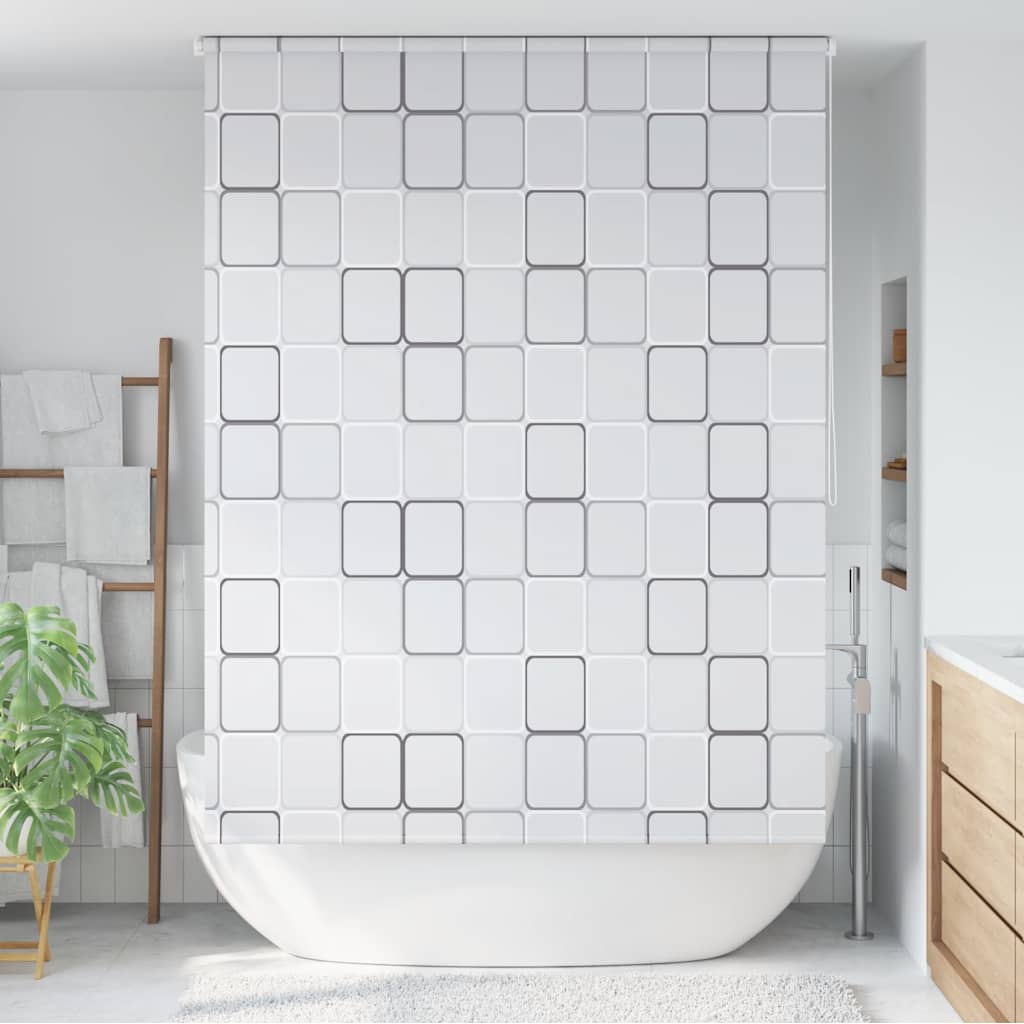 142851 vidaXL Shower Roller Blind 160x240 cm Square