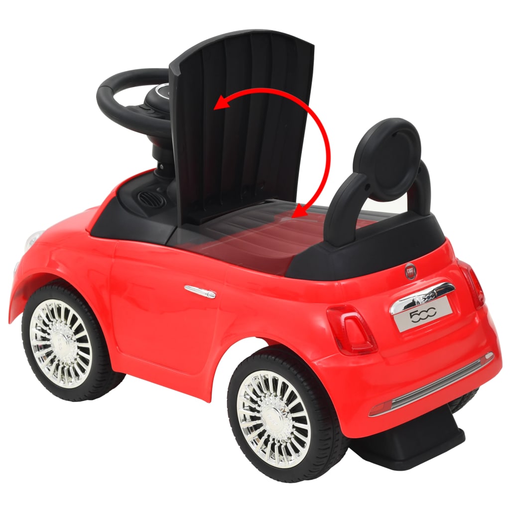 vidaXL Ride-on Car Fiat 500 Red