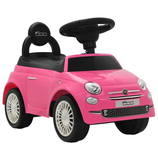 vidaXL Ride-on Car Fiat 500 Pink