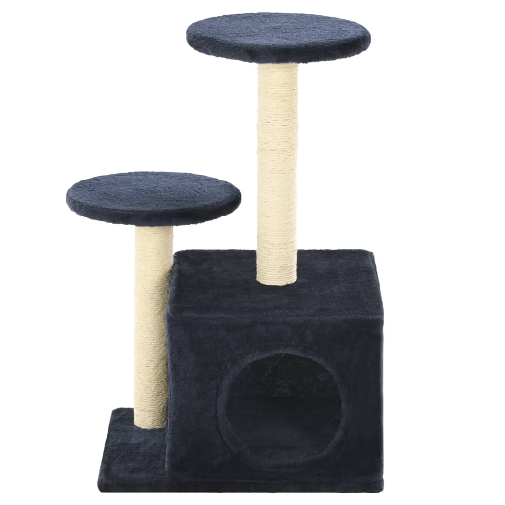 vidaXL Cat Tree with Sisal Scratching Posts 60 cm Dark Blue