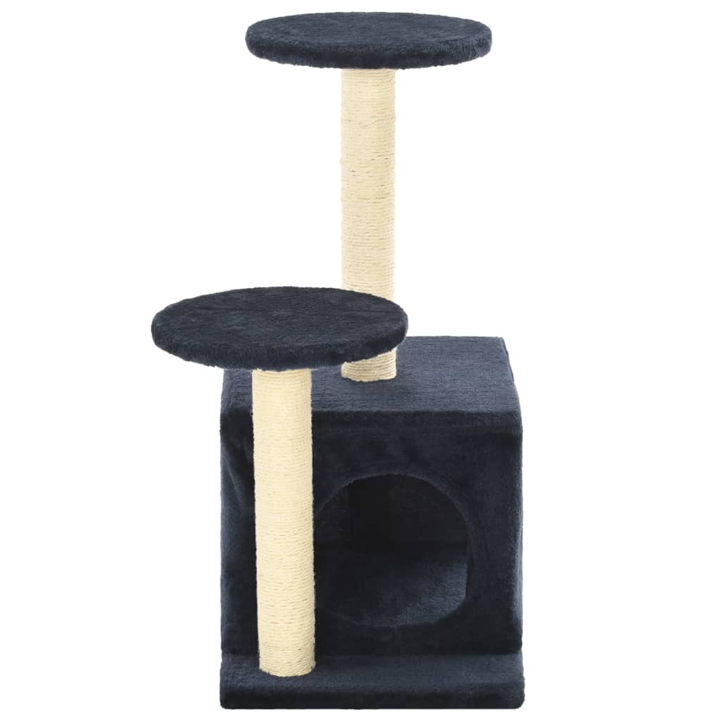 vidaXL Cat Tree with Sisal Scratching Posts 60 cm Dark Blue