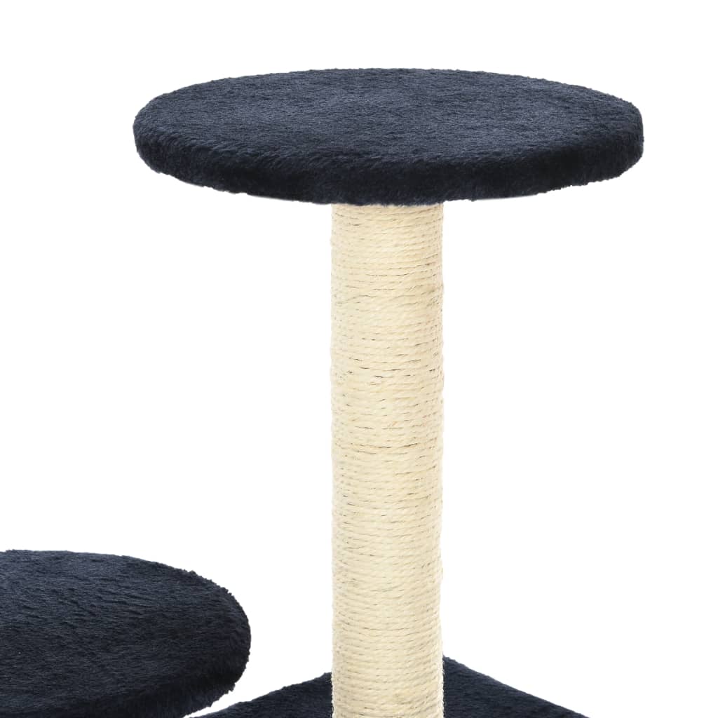 vidaXL Cat Tree with Sisal Scratching Posts 60 cm Dark Blue