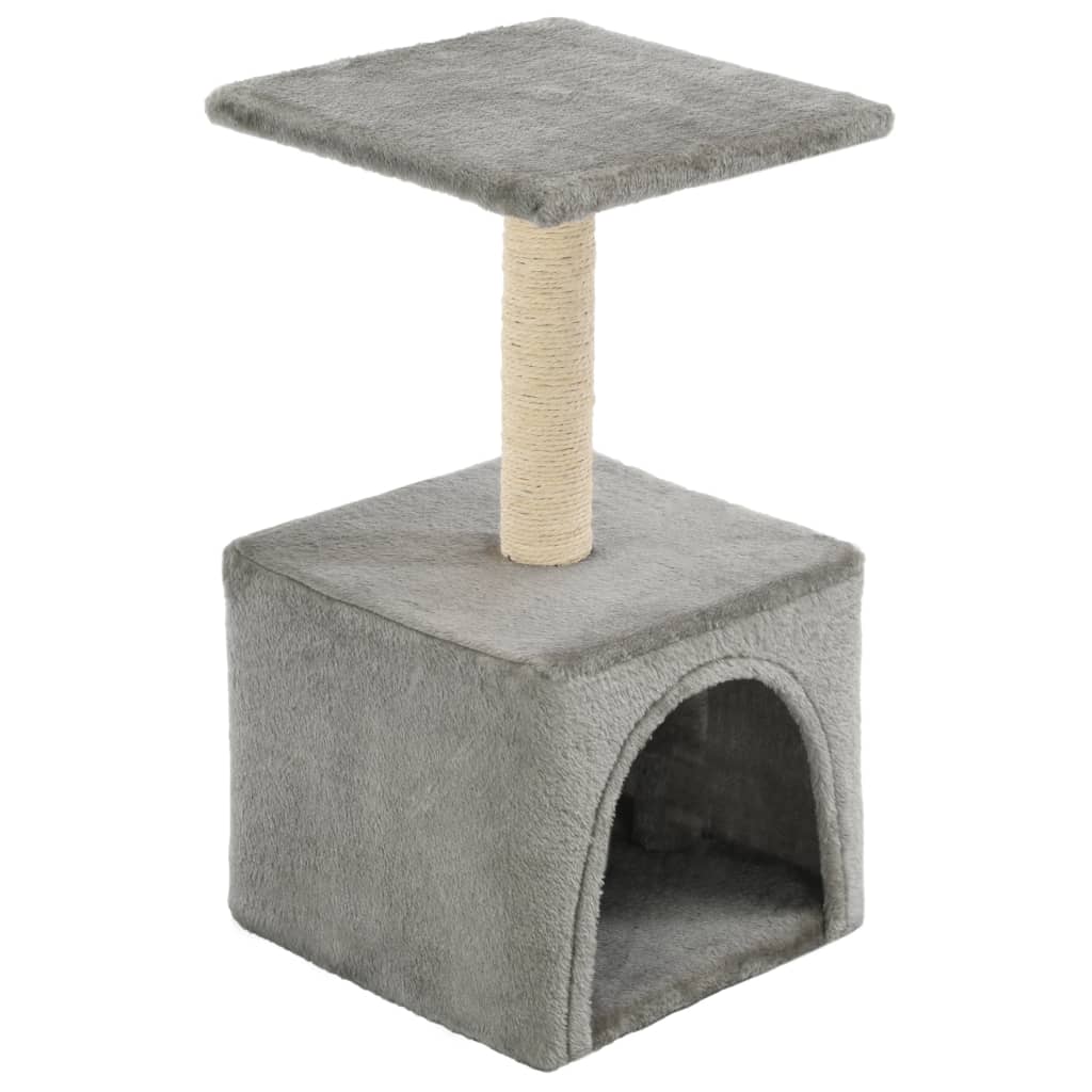 vidaXL Cat Tree with Sisal Scratching Post 55 cm Grey