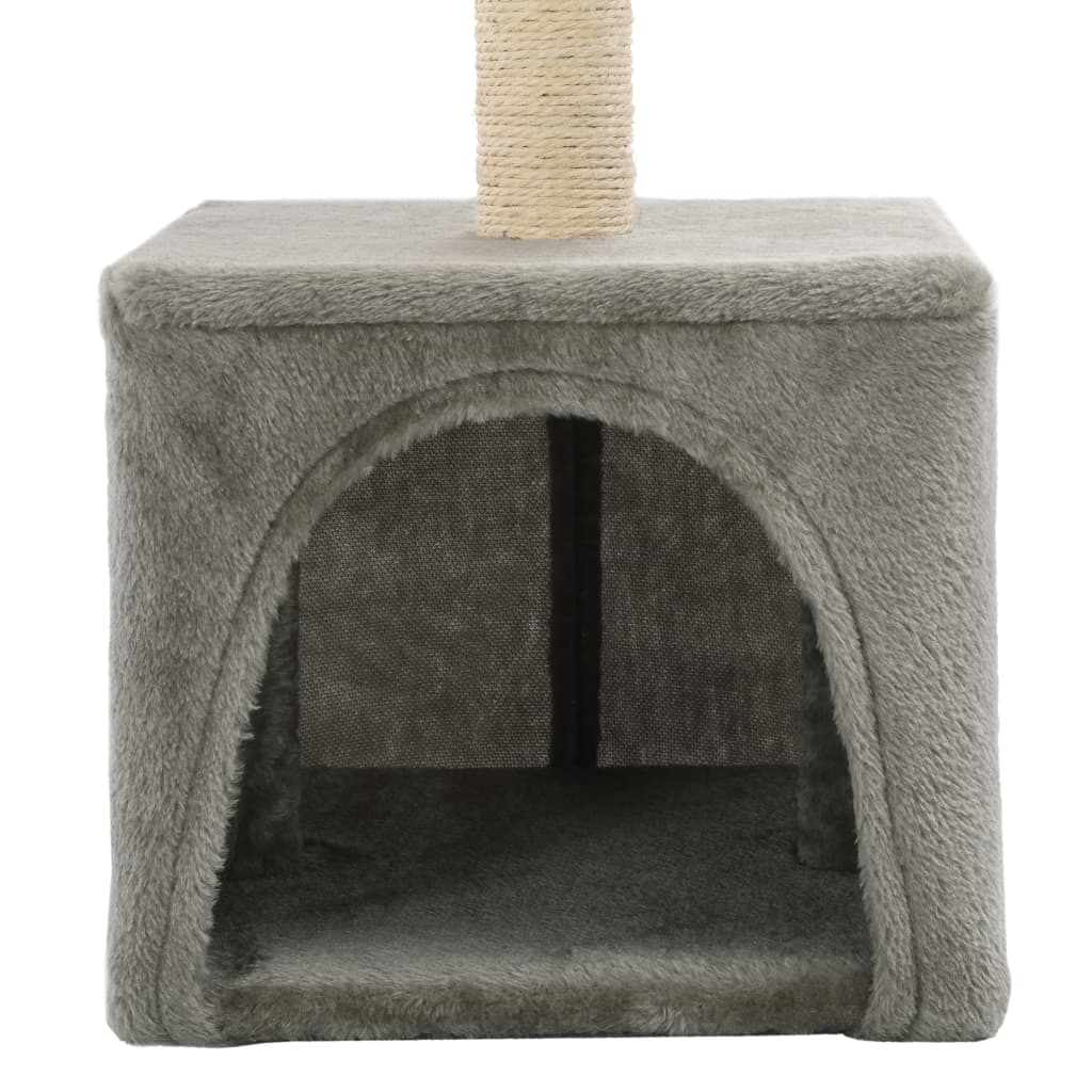 vidaXL Cat Tree with Sisal Scratching Post 55 cm Grey