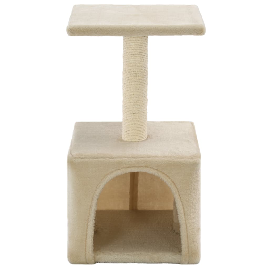 vidaXL Cat Tree with Sisal Scratching Post 55 cm Beige