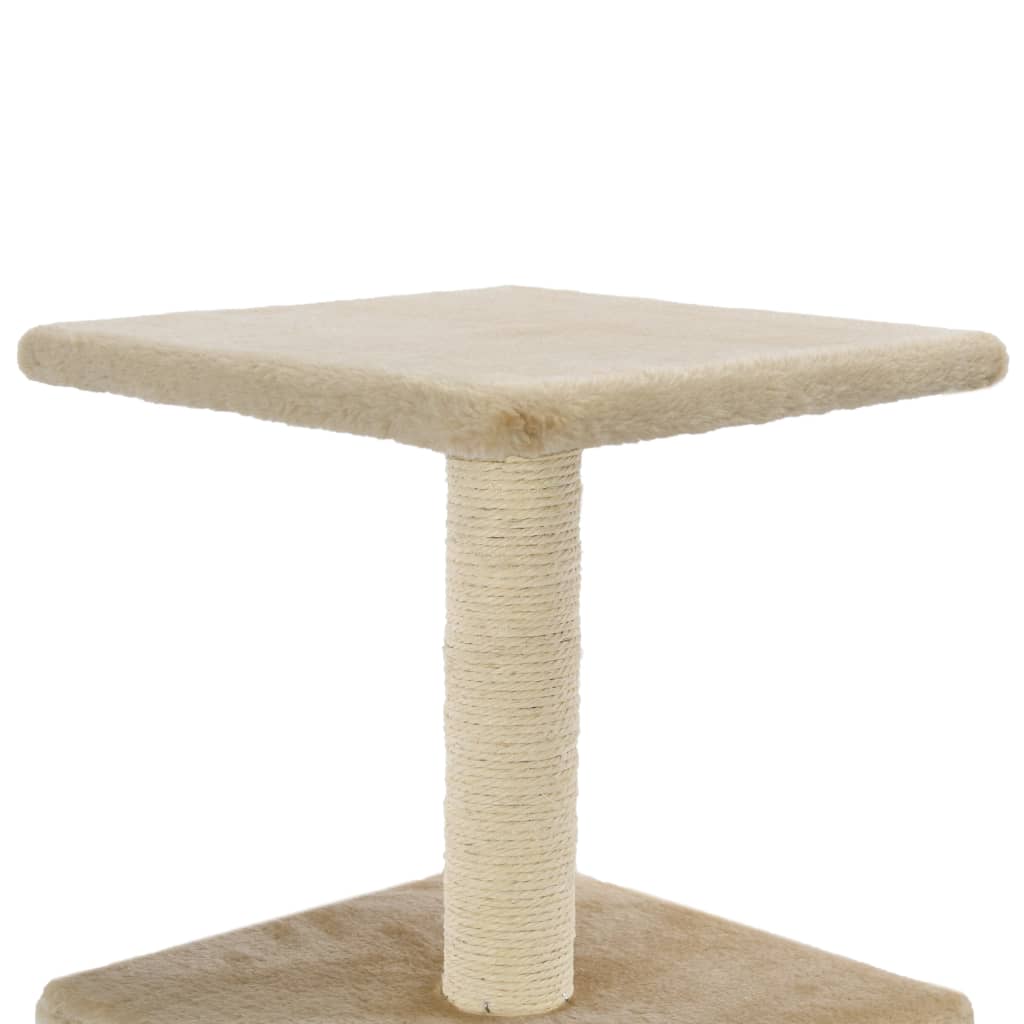 vidaXL Cat Tree with Sisal Scratching Post 55 cm Beige