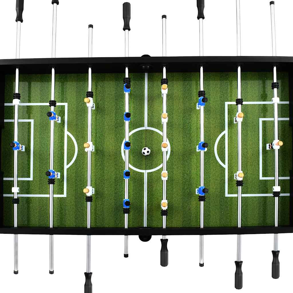 vidaXL Football Table Steel 60 kg 140x74.5x87.5 cm Black