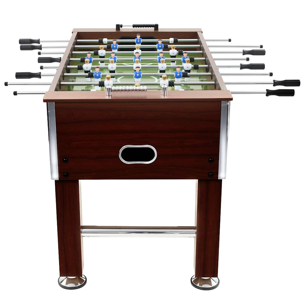 vidaXL Football Table Steel 60 kg 140x74.5x87.5 cm Brown